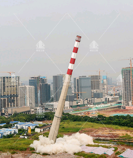 水泥烟囱爆破拆除